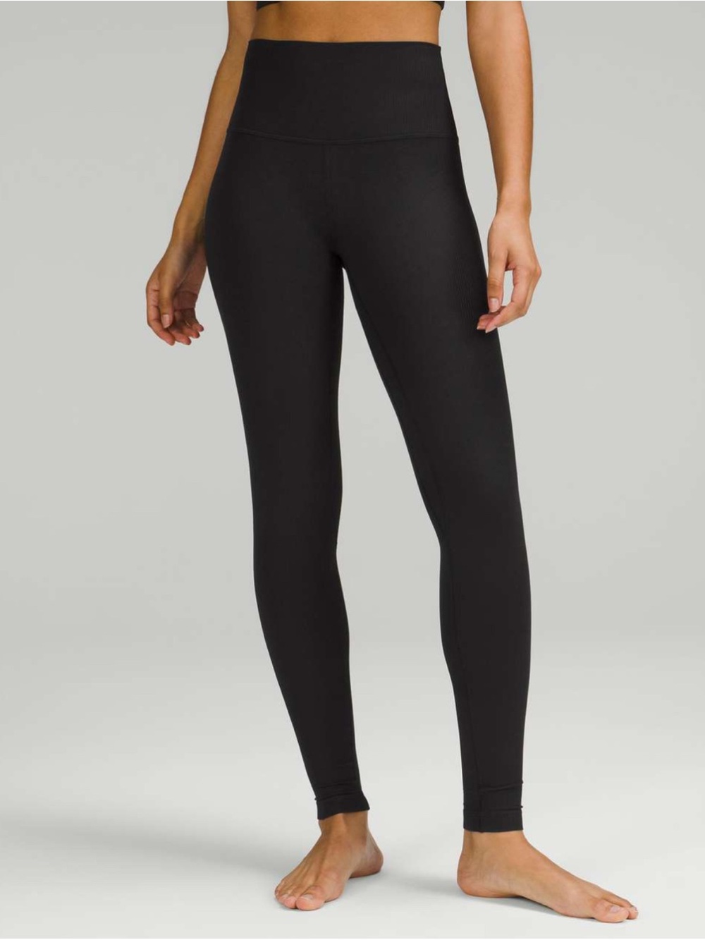 Lululemon Black Align Ribbed High-Rise Leggings size 8 - Picture 2 of 6